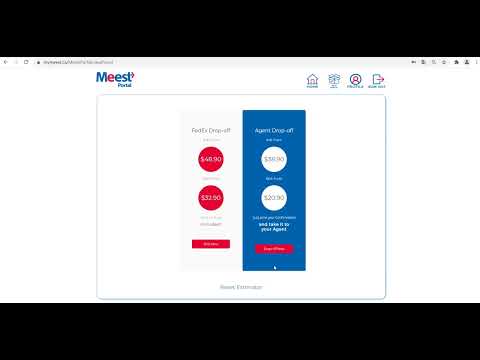 Meest Portal: parcel with drop-off for Meest Agent location