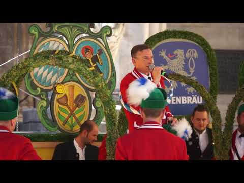 Münchner Brauertag 2019: Einzug und Schäfflertanz auf dem Odeonsplatz