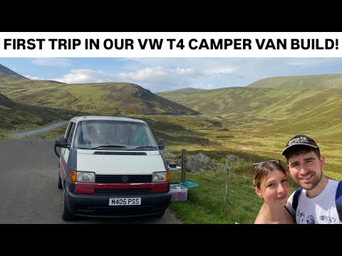 Unser erster Ausflug mit unserem umgebauten VW T4 Campervan!