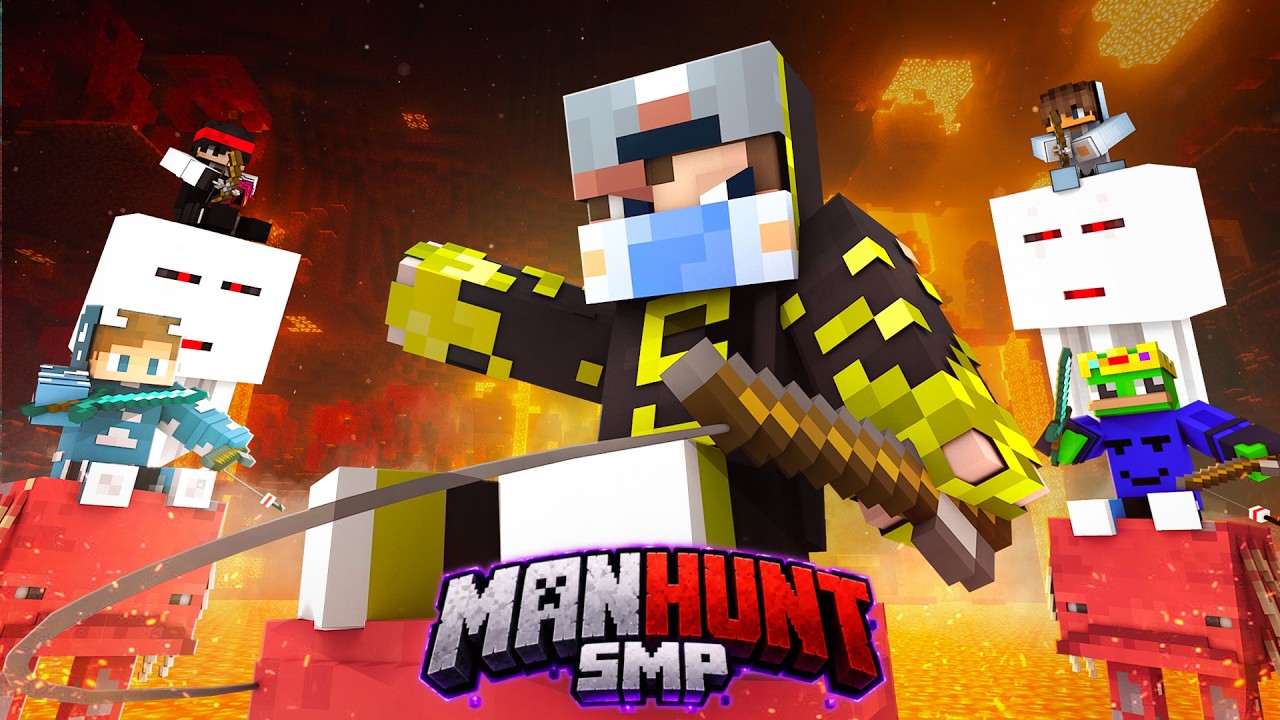 I Became *The Nightmare* of Manhunt SMP in Minecraft