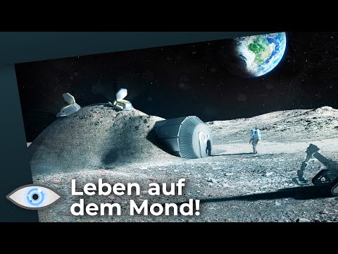 Mondbasis - Bald leben Menschen auf dem Mond!
