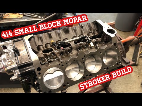 Finally we got our short block! 414 small block mopar stroker build