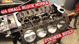 Finally we got our short block! 414 small block mopar stroker build