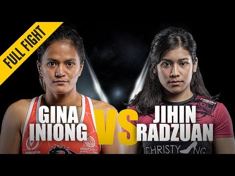 Gina Iniong vs Jihin Radzuan full fight