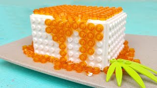 Lego Cold Tofu Salad | Lego In Real Life | Stop Motion Cooking & ASMR