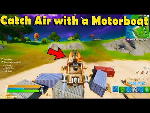 Catch Air with a Motorboat - Best Ramp Locations Fortnite - FORTNITE TNTINA’S TRIAL Challenges