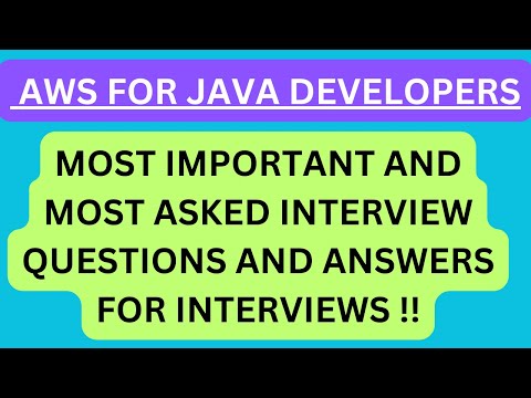 Aws For Java Developers Most Asked Interview Qa Of Aws In Java Developer Interviews Java