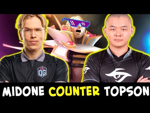Midone picked THIS HERO to COUNTER Topson's INVOKER on mid
