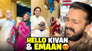 Download lagu Amma Baba Meeting Kivan & Emaan after Long😍First Time Jealousy on peak😭 mp3