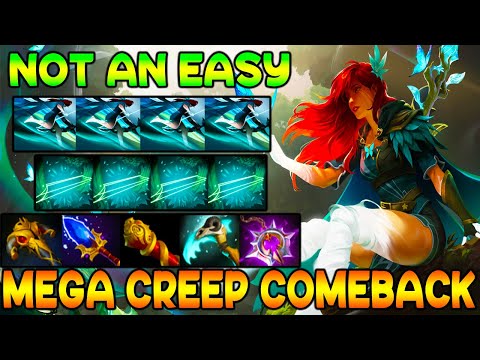 NOT AN EASY MEGA CREEP COMEBACK - WIND RANGER - INTENSE TEAM FIGHT - DOTA 2 GAMEPLAY