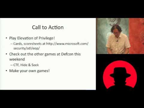 Black Hat USA 2010: Elevation of Privilege: The Easy way to Threat Model 2/2