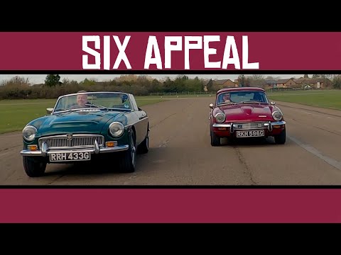 British Six Cylinder Classic Sports Cars: MGC Roadster vs. Triumph GT6 vs. 2021 Jaguar F-Type R