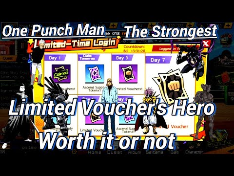 One Punch Man Limited Voucher | Limited Voucher's Hero - One Punch Man The Strongest
