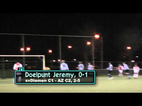 svDiemen C1 - AZ C2, 2-5, goal1, Jeremy Helmer videowall