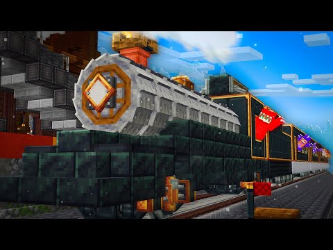 CRIEI UM TREM QUE FUNCIONA DE VERDADE NO MINECRAFT - Absurdo 2