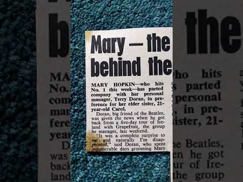 Mary Hopkins 1968 article Terry doran 67rebellion the official music archive