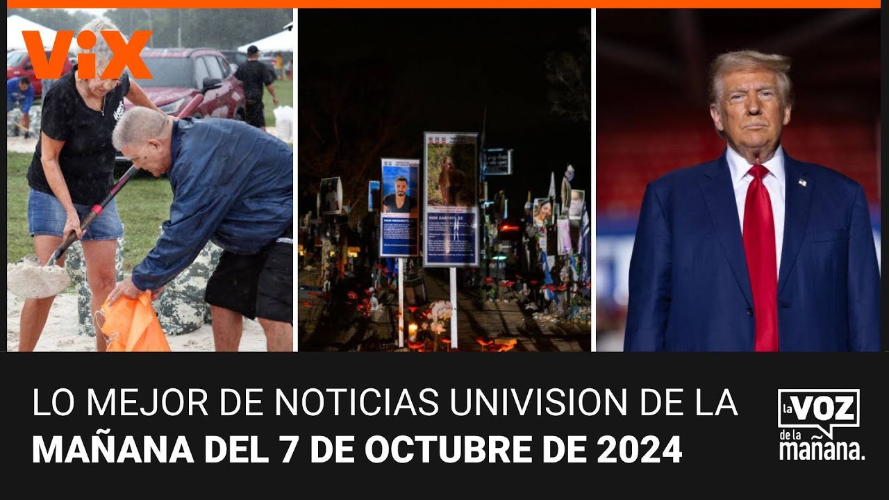Lo mejor de Noticias Univision de la mañana | lunes 7 de octubre de 2024