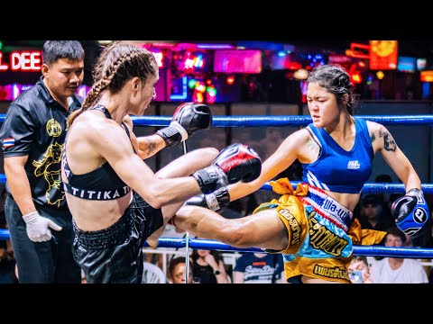 SHE SMALL BUT SHE CAN FIGHT FEMALE MUAY THAI FIGHT CANADA VS THAILAND