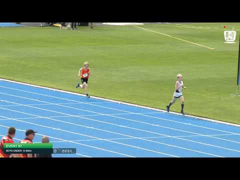 Boys Under 12 800m H2 - 2020 State Combined Events Championships // LAVicTV