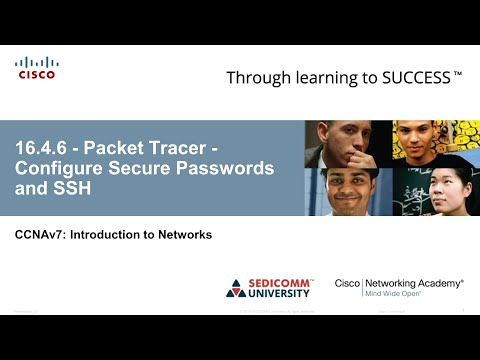 Курс Молодого Бойца Cisco Часть 1 2021 CCNA ITN 16.4.6 Packet Tracer Config Secure Passwords and SSH