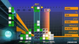 LUMINES REMASTERED Gameplay Basic Challenge Complete Run