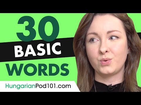 30 Beginner Hungarian Words (Useful Vocabulary)
