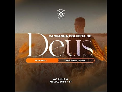 DOMINGO DA COLHEITA DE DEUS NA IGREJA EVANGÉLICA COMUNHÃO E GRAÇA ( 20/02/2022 ) -NOITE