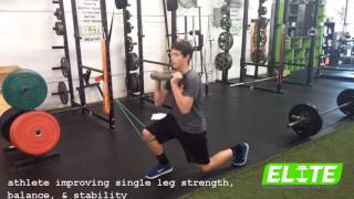 Athlete Band Adducted Single Leg Split Squats