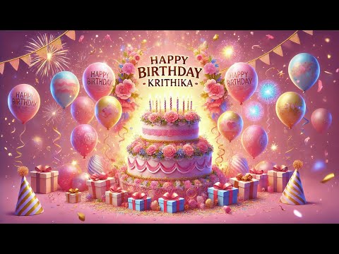 Happy Birthday to you Krithika! 🎉 Enjoy the Celebration! 🥳