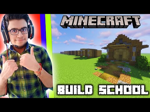 Easy Steps to "Upgrade your Minecraft Starter House" - Minecraft "Build School" in Hindi | #1