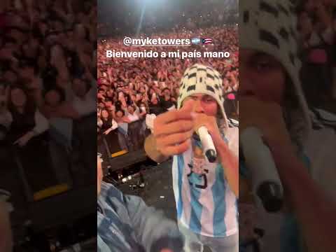 Tiago PZK junto a Myke Towers 🇦🇷 x 🇵🇷 "Bienvenido a mi país mano" vía IG 07/09/2023