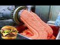 How McDonald's HAMBURGER MEAT is MADE🍔😨| McDonald's Burger Factory