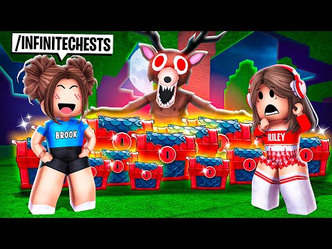 Using ADMIN for INFINITE CHESTS In 99 Nights In The Forest!