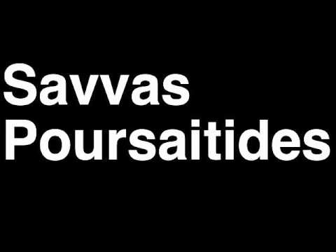 How to Pronounce Savvas Poursaitides APOEL FC Football Futbol Goal Penalty Kick Yellow Red Card