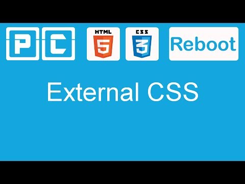 HTML5 and CSS3 beginners tutorial 12 - External style sheet