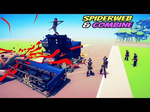 Spider Mage & Combine Harvester vs EVERY FACTION - Totally Accurate Battle Simulator TABS Mod