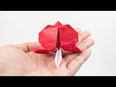 Origami Bleeding Heart 🩸❤️ By Truong Thuy Tien 摺紙 荷包牡丹 花