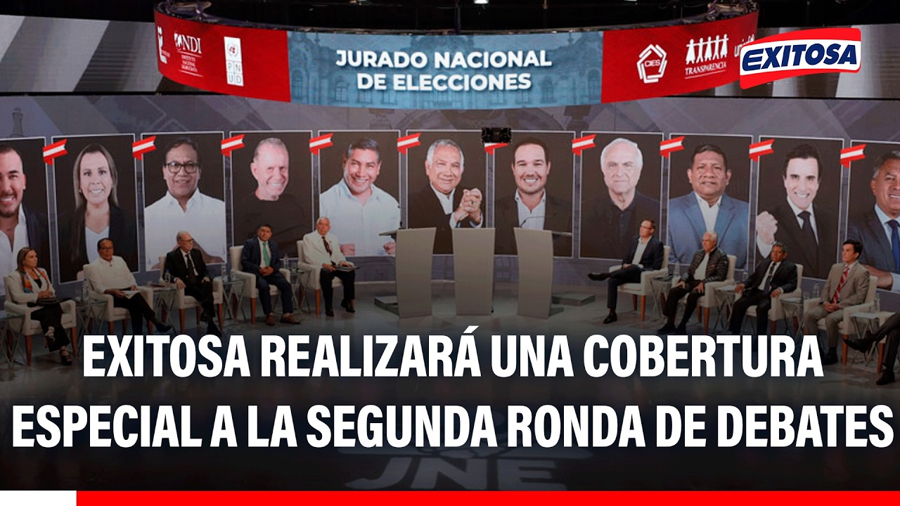 🔴🔵 Exitosa realizará una cobertura especial a la segunda ronda de debates presidenciales