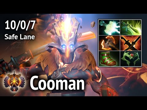 Cooman Juggernaut Safe Lane. Full game. Dota 2