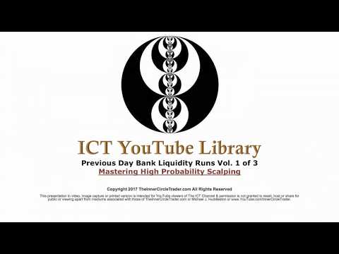 ICT - Mastering High Probability Scalping Vol. 1 of 3