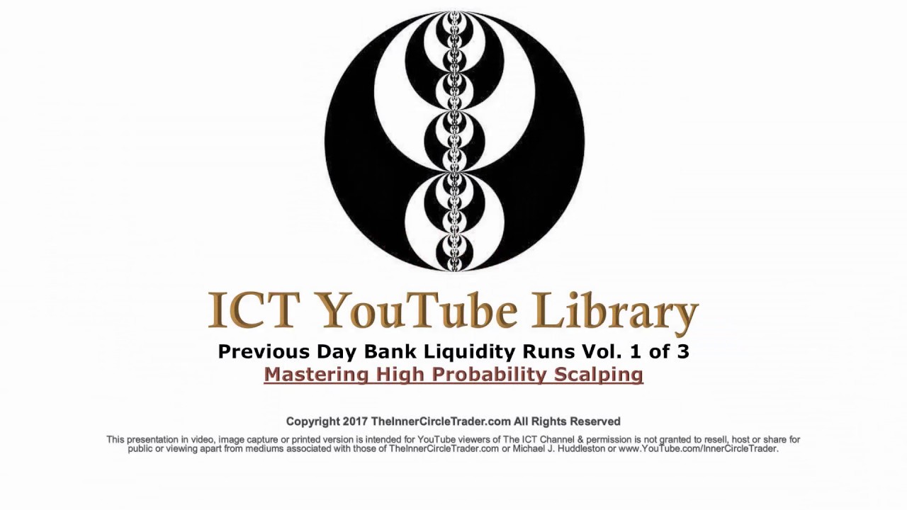 ICT - Mastering High Probability Scalping Vol. 1 of 3