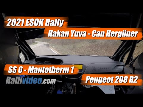 INCAR // 2021 Evofone ESOK Rally / Hakan Yuva - Can Hergüner / SS 6 Mantotherm 1 / Peugeot 208 R2