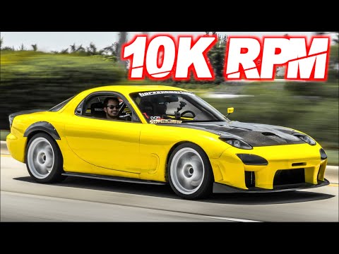 Best Sounding NA Rotary Ever? 3 Rotor 20B RX7 10,000RPM Dream Build! (Sounds ABSOLUTELY MENTAL)