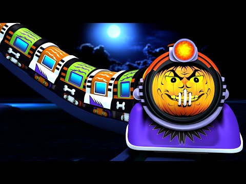 Halloween Fun For Toddlers - Pumpkin Train  Cartoon Toy Factory