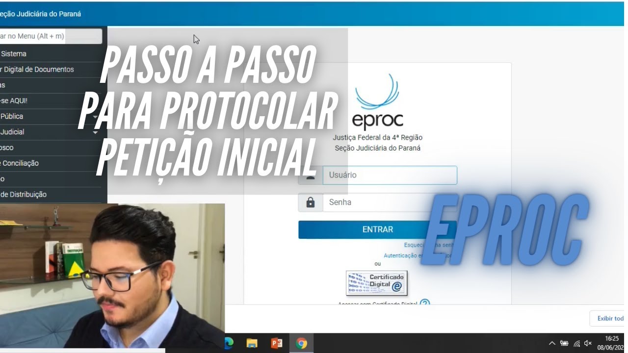 COMO PROTOCOLAR PETIÇÃO INICIAL? Passo a Passo no sistema EPROC