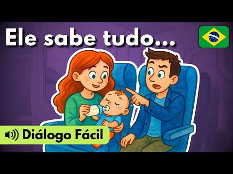 Learn Portuguese with Mini Dialogues Ep. 36: The Baby Advice Guy (A1-A2)