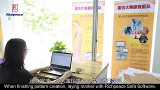 Richpeace CAD software and hardware apply to sofa pattern