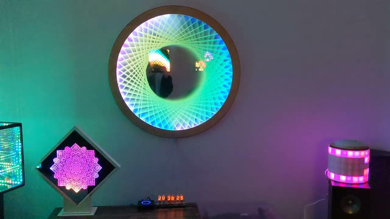 My collection of LED Art in my Home Office / man cave - Show and