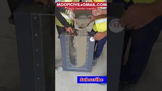 U box test for SCC concrete #construction #concreteengineering #civilengineering
