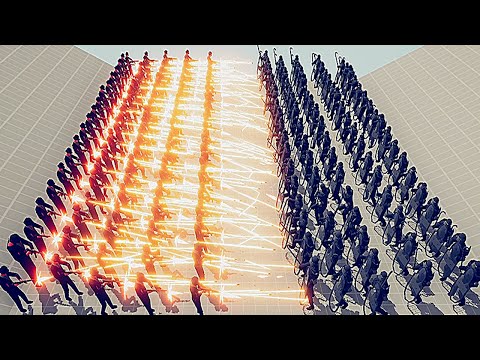 x30 MAFIA vs x30 RIOT POLICE SHIELDS - Totally Accurate Battle Simulator TABS